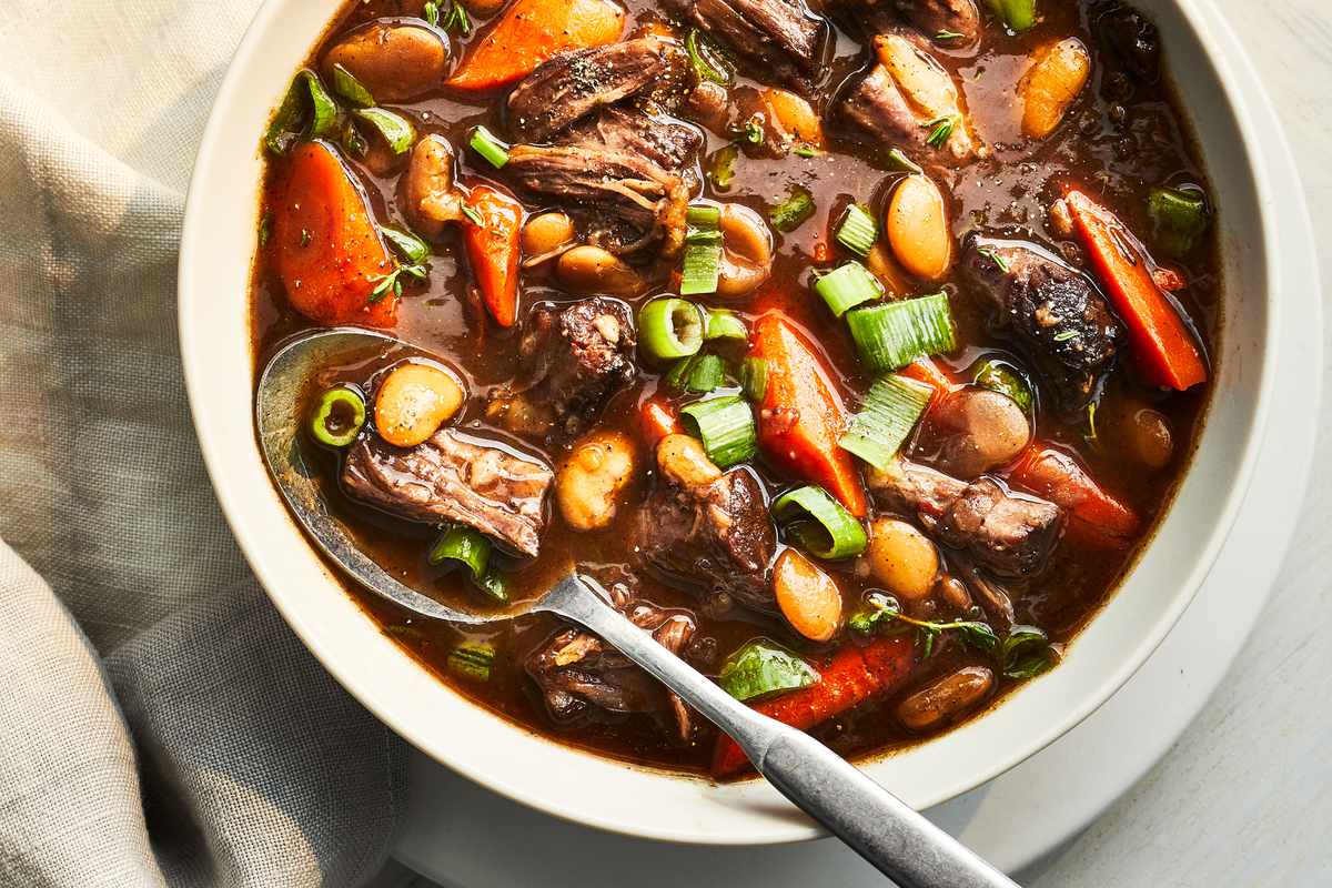 Jamaican Braised Oxtails with Carrots and Chiles