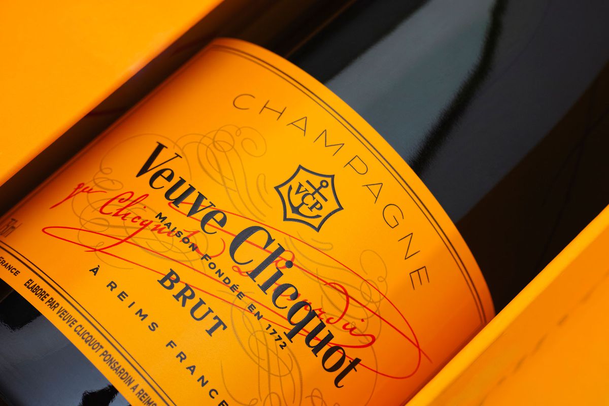 Bottle of Champagne Veuve Clicquot Brut