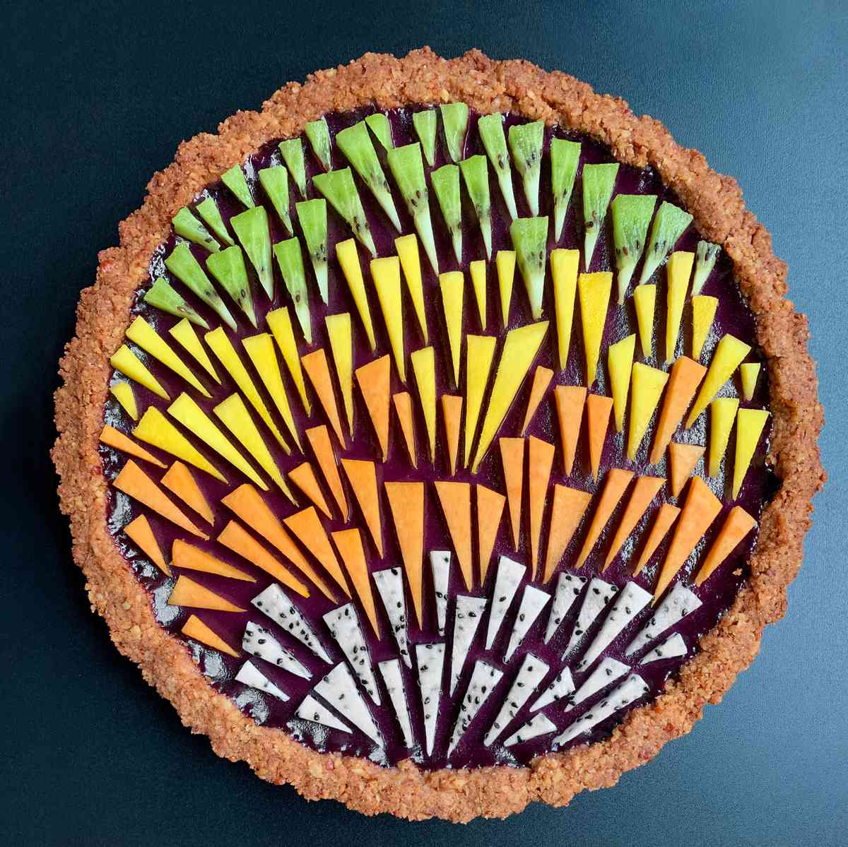 a geometrically stylized pie