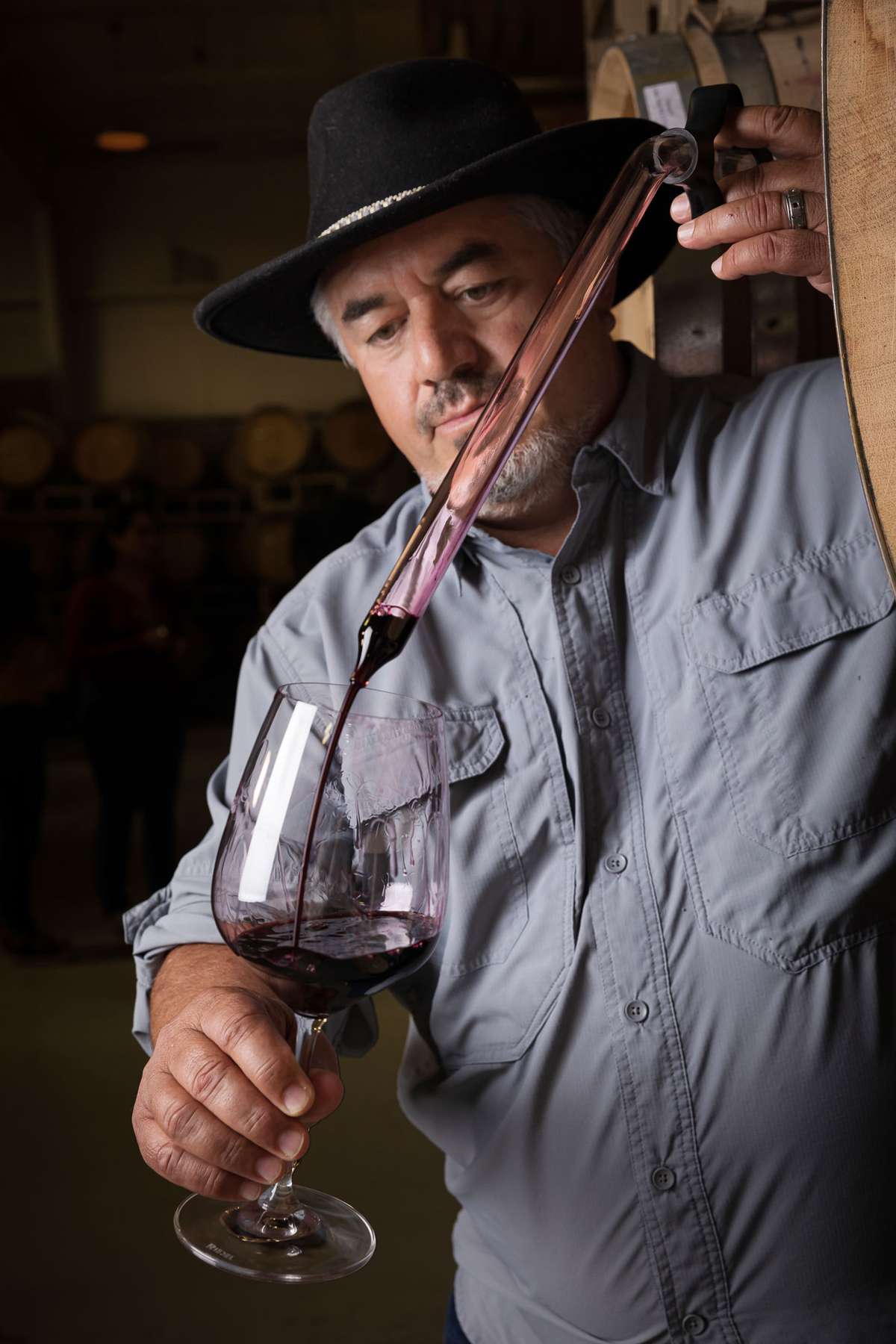 Rolando Herrera Pouring Wine 
