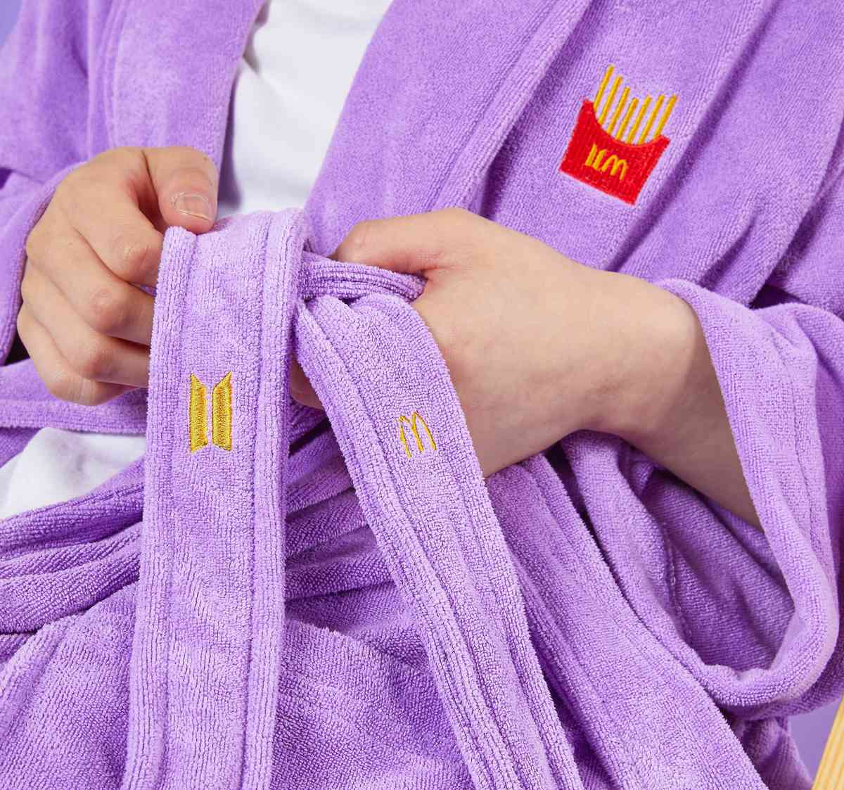 McDonald's x BTS bathrobe