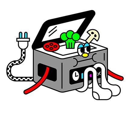 illustration of a vacuum sealer