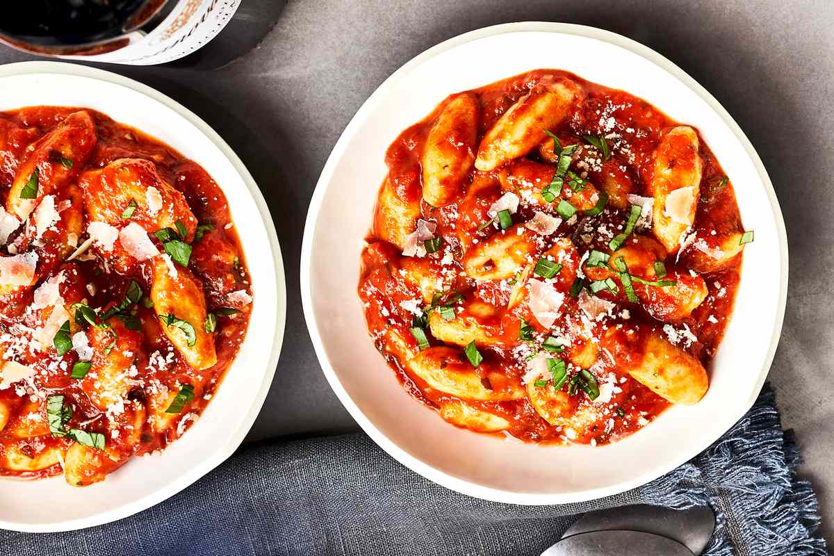 Gnocchi与pomodoro酱