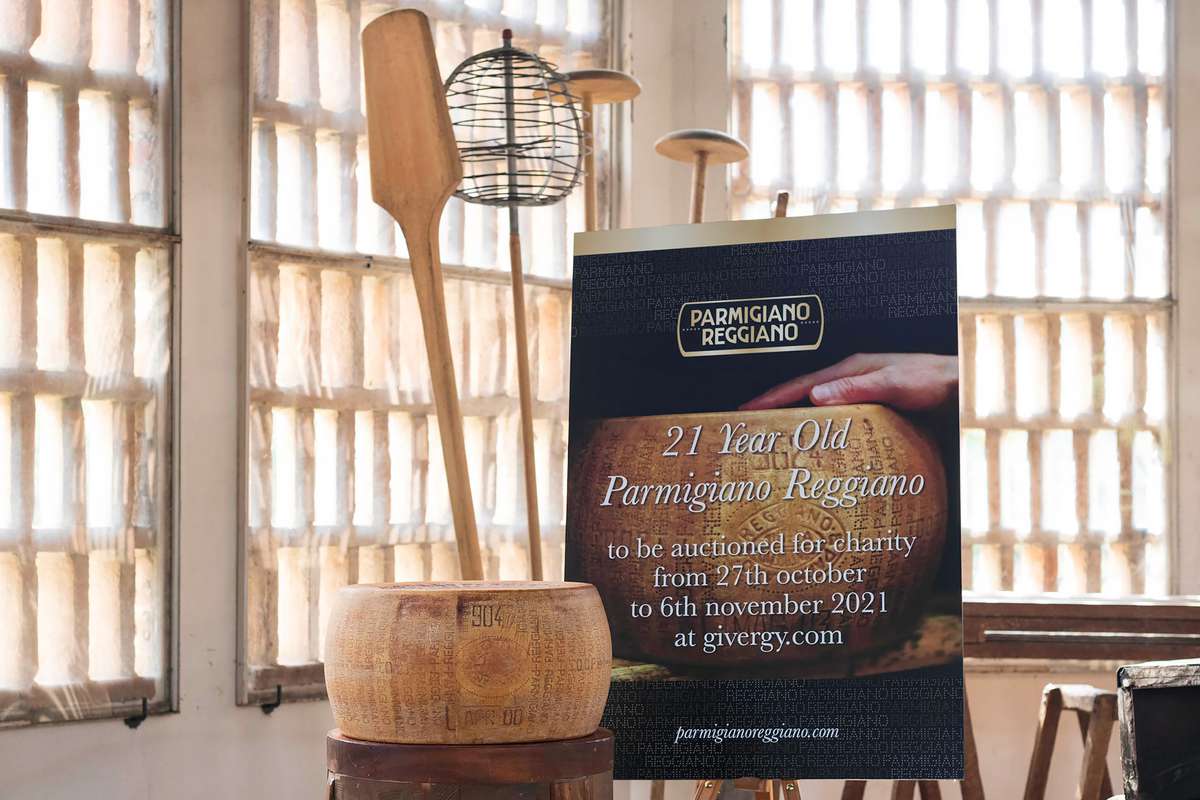 21-year-old wheel of Parmigiano Reggiano