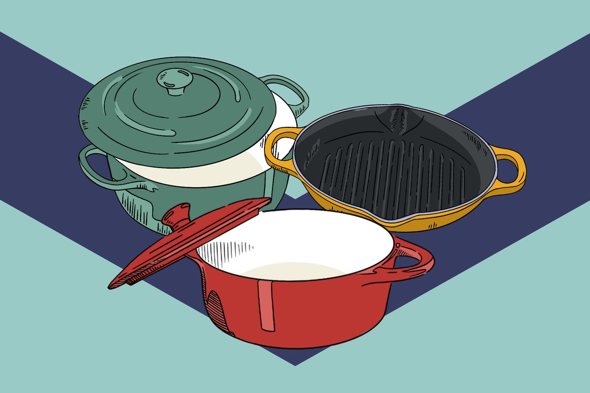 illustration of Le Creuset products