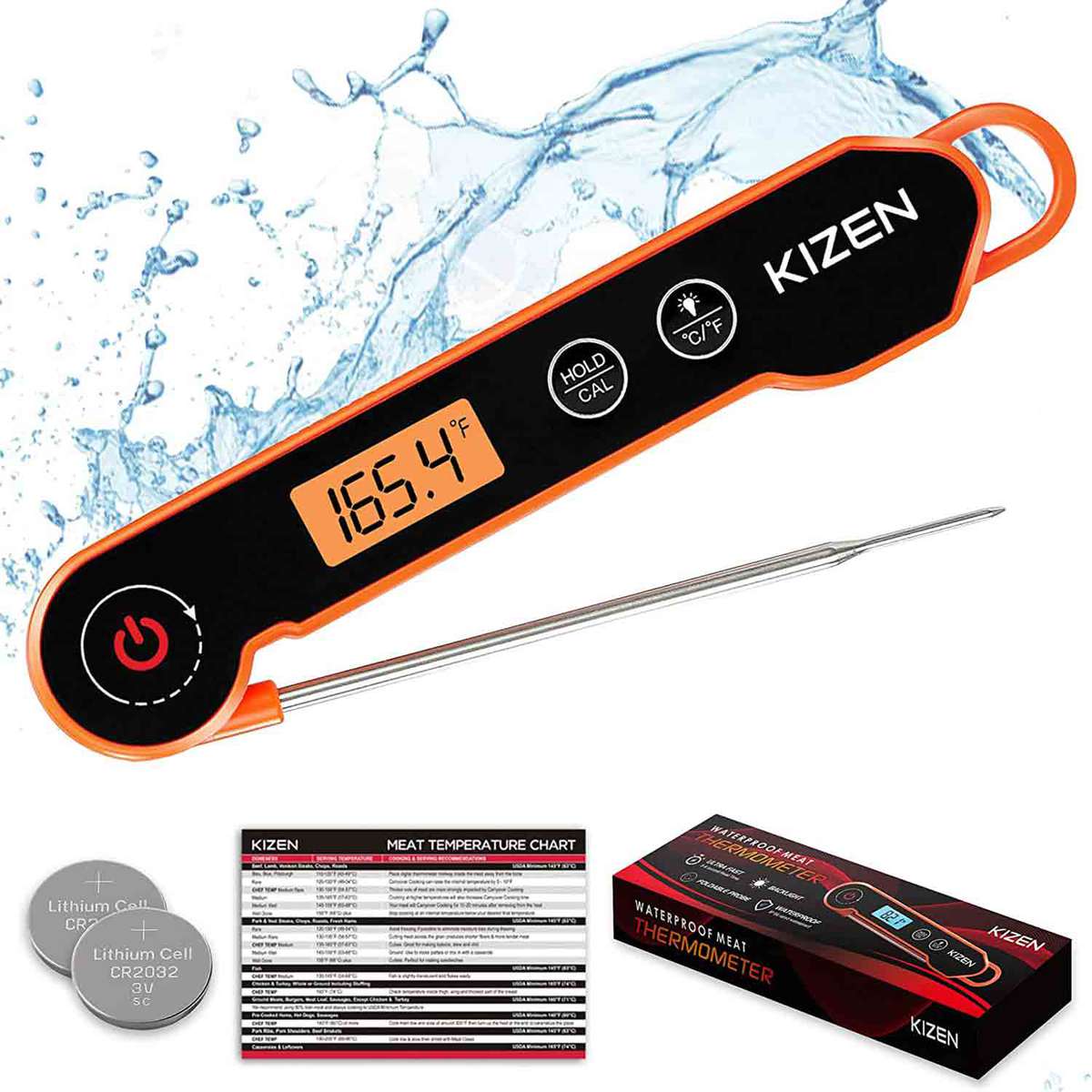 Kizen Digital Meat Thermometers for Cooking