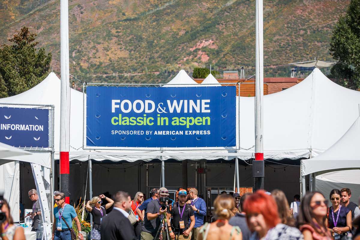 the Grand Tasting Pavilion at the Food & Wine Classic in Aspen, 2021