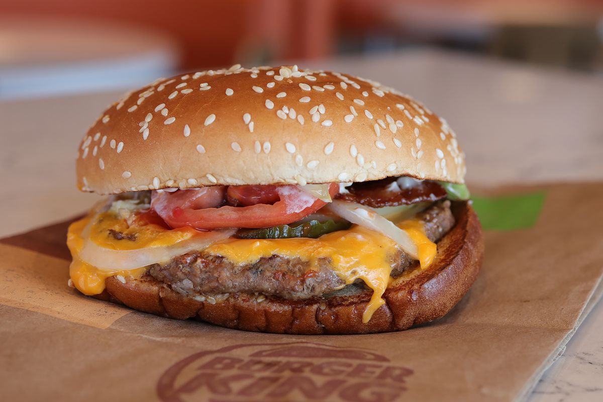 A Whopper burger from Burger King