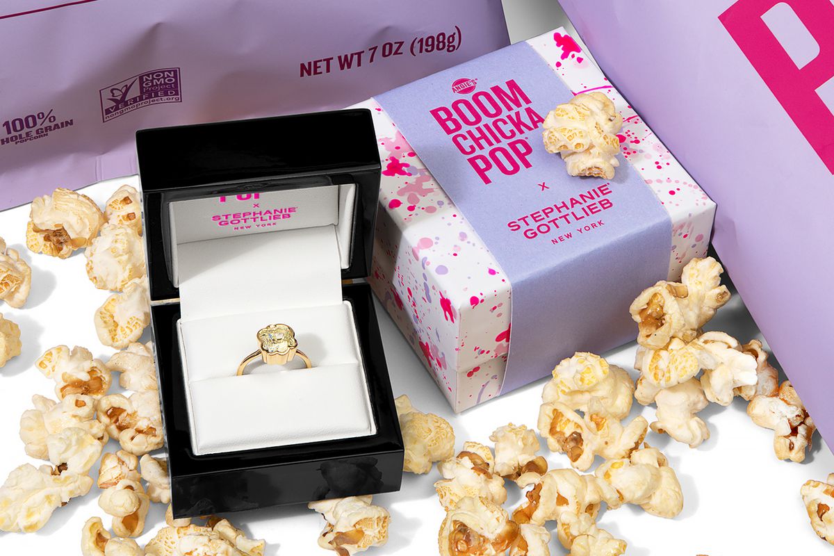 Popcorn Diamond Ring from Boom Chicka Pop x Stephanie Gottlieb