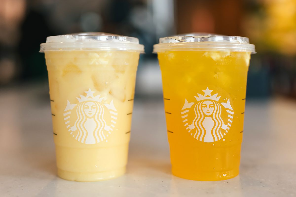 Paradise Drink and Pineapple Passionfruit Starbucks Refreshers