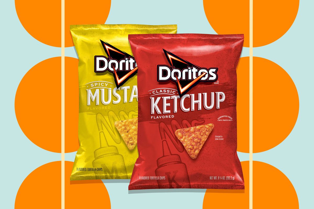 Doritos Ketchup and Doritos Spicy Mustard