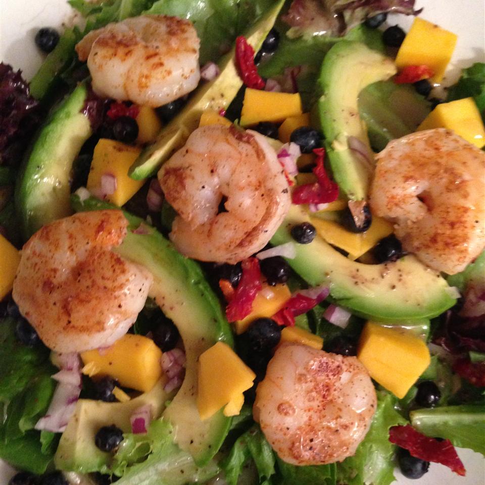 Summer Fruit, Shrimp, and Avocado Salad Recipe | Allrecipes