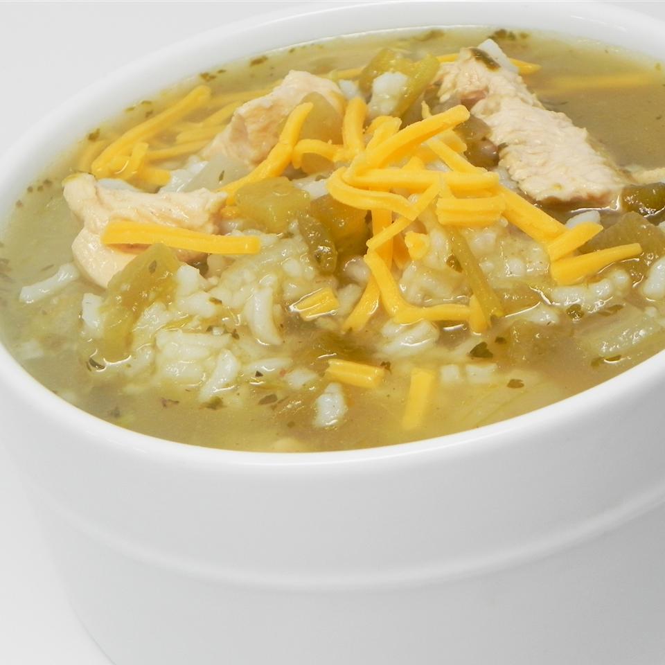 Green Chile Chicken and Rice Soup Recipe | Allrecipes