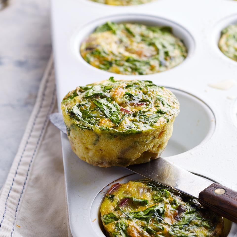 Muffin-Tin Quiches with Smoked Cheddar &amp; Potato Recipe | EatingWell