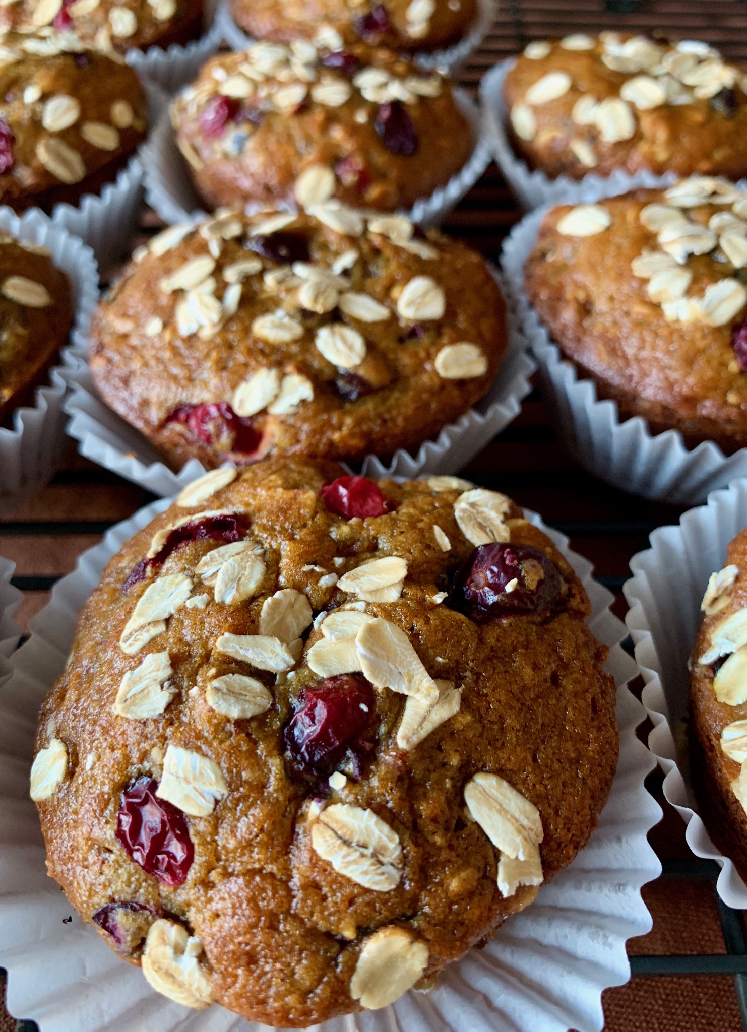 Healthy Pumpkin Cranberry Muffins Recipe | Allrecipes