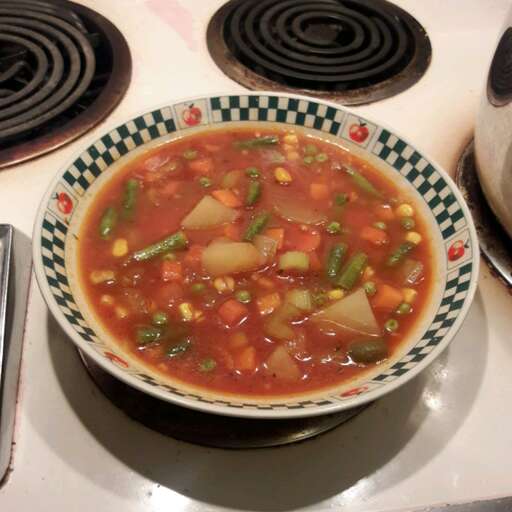 Chunky Vegetarian Vegetable Soup (Fast and Easy) Recipe