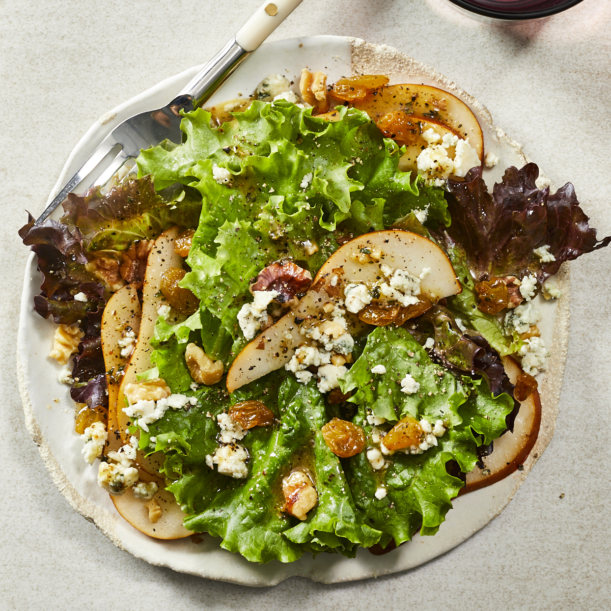 Pear, Gorgonzola &amp; Walnut Salad Recipe | EatingWell