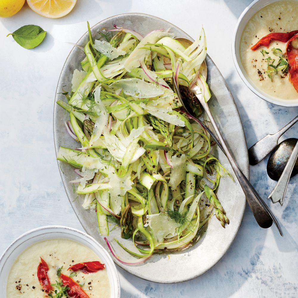 Shaved Asparagus &amp; Fennel Salad &amp; Meyer Lemon Dressing Recipe | MyRecipes
