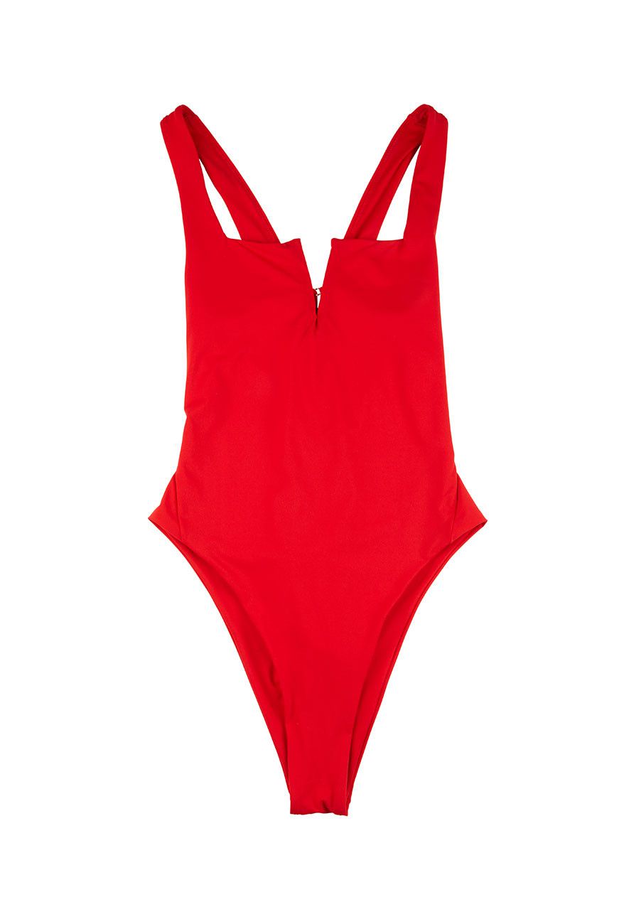 The Best Baywatch-Inspired Red One-Piece Swimsuits | PEOPLE.com