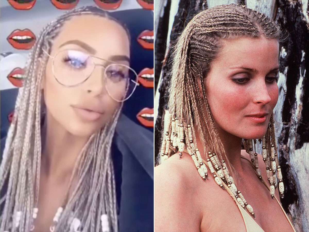 What are Kim Kardashians Bo Derek braids, when did she 