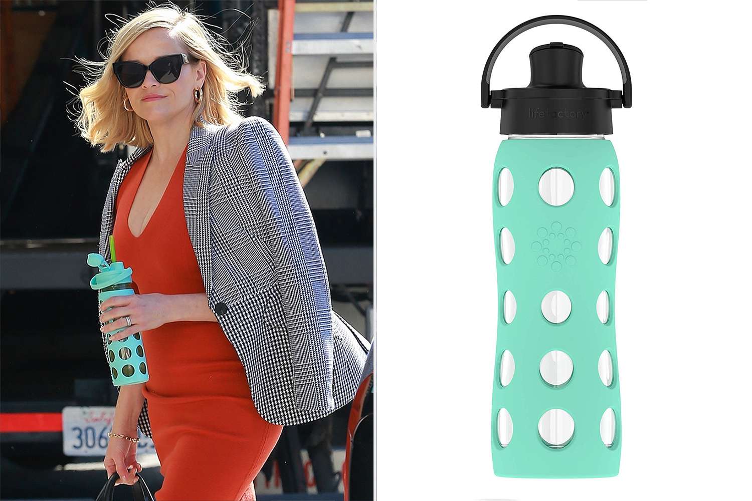 Reese Witherspoon’s Reusable Glass Water Bottle Is on