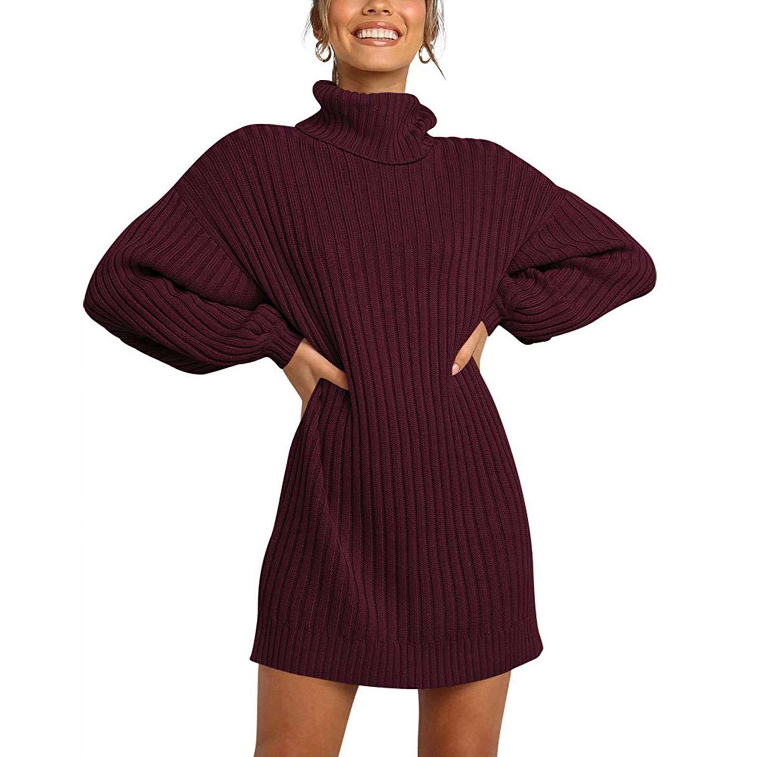 The Anrabess Turtleneck Sweater Dress Is Just $32 at Amazon | PEOPLE.com