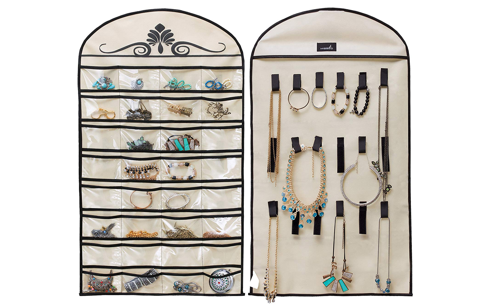 travel jewelry case for long necklaces
