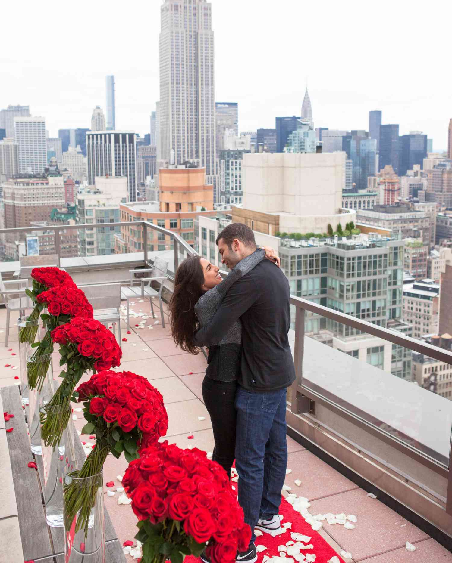 See How 1,000 Roses Added up to One Over-the-Top Proposal | Martha Stewart