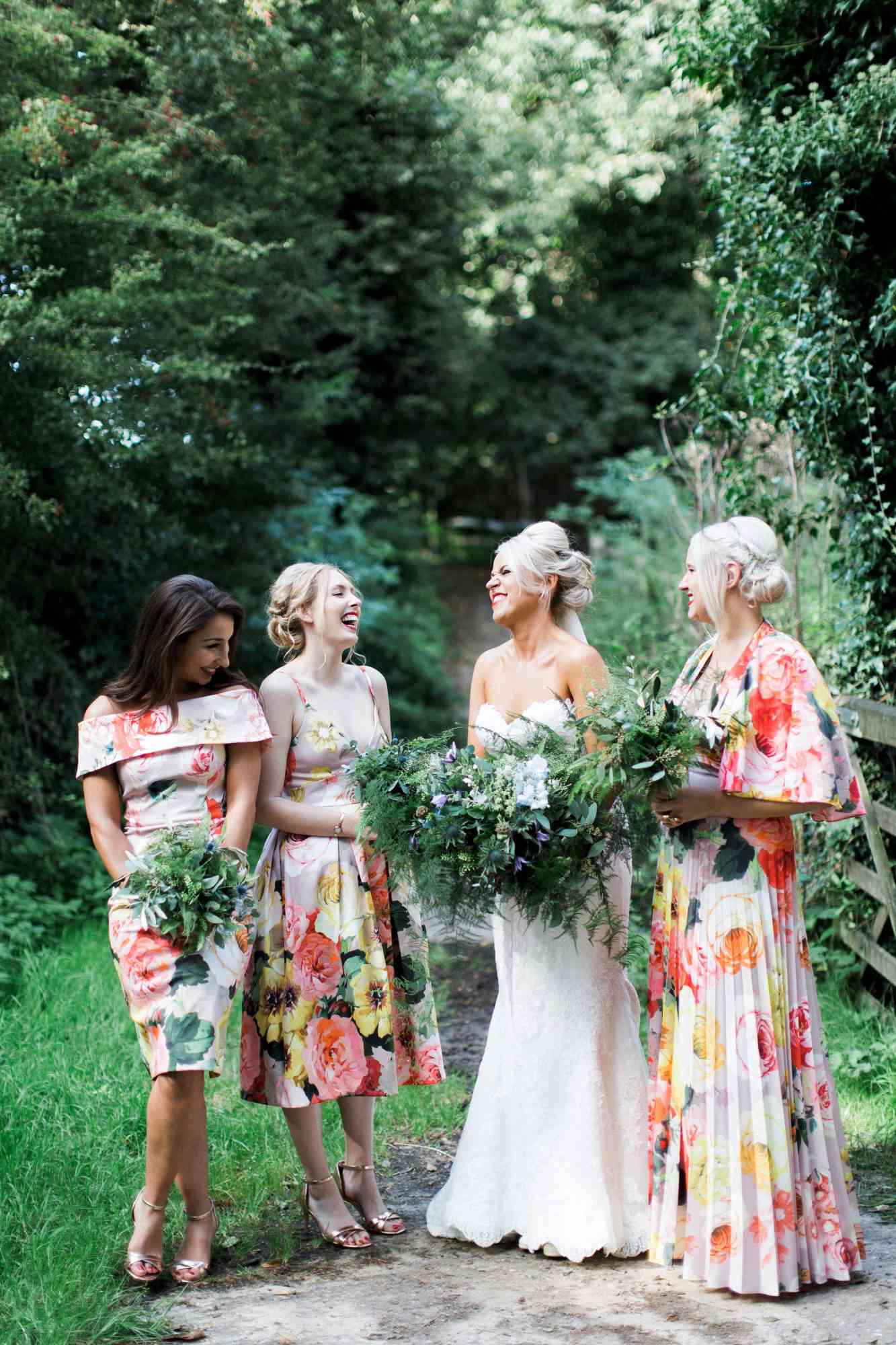 28 Mismatched Bridesmaids Dresses from Real Weddings - Best Mix and ...