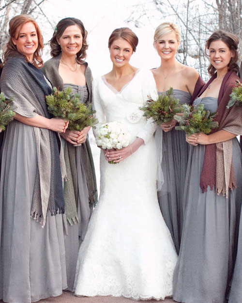 A Rustic Winter Destination Wedding in Colorado | Martha Stewart Weddings