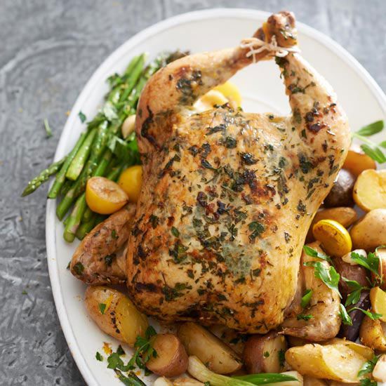 Herbed Chicken with Spring Vegetables | Better Homes & Gardens