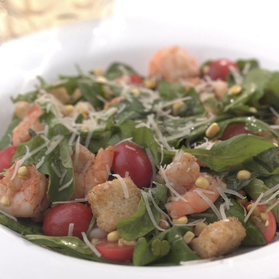 Warm Shrimp &amp; Arugula Salad Recipe | EatingWell