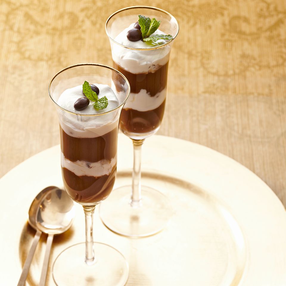 Layered Mocha-Cappuccino Pudding Cups Recipe | EatingWell