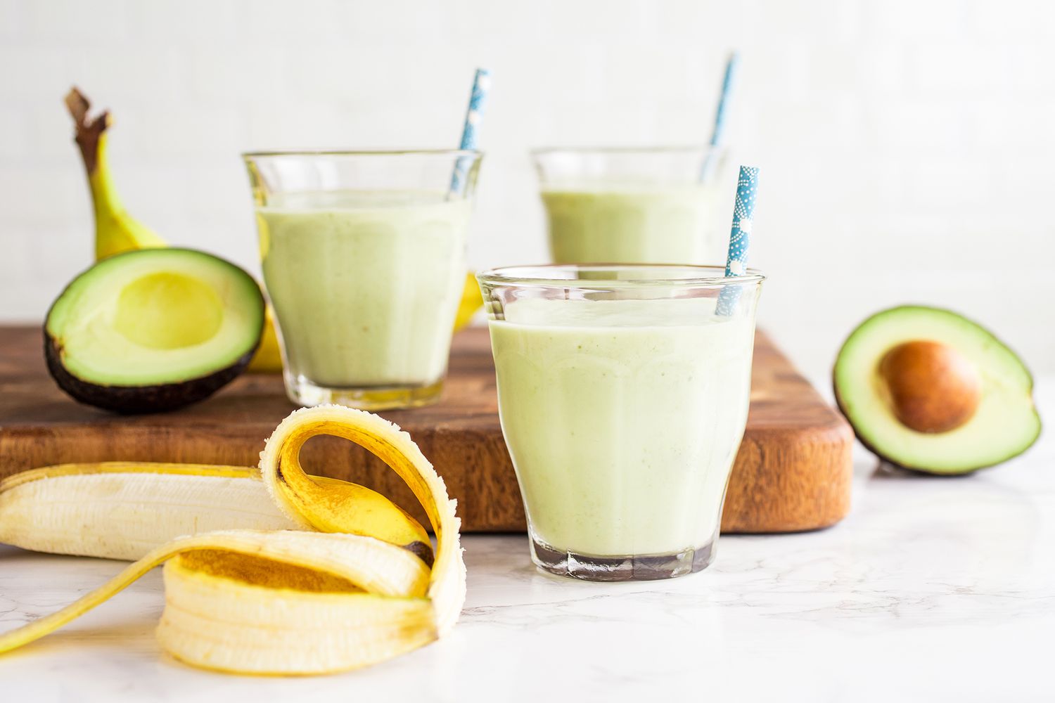 Banana Avocado Peanut Butter Smoothie For Weight Gain High Calorie 
