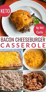 Keto Cheeseburger Casserole With Bacon