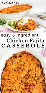 Chicken Fajita Casserole Low Carb Keto