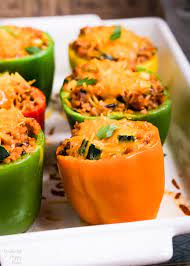 Wild Rice And Sausage Stuffed Peppers