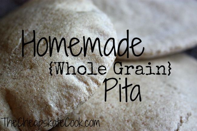 whole grain pitas | Cheap meals, Pita bread, Homemade