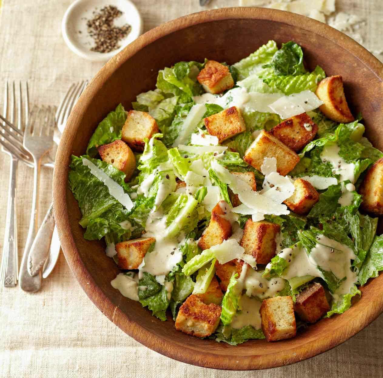 Caesar Salad with Parmesan Croutons | Better Homes &amp; Gardens
