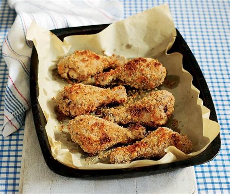 Breaded And Baked Chicken Drumsticks : Breaded Baked Chicken Drumsticks: so crunchy on the