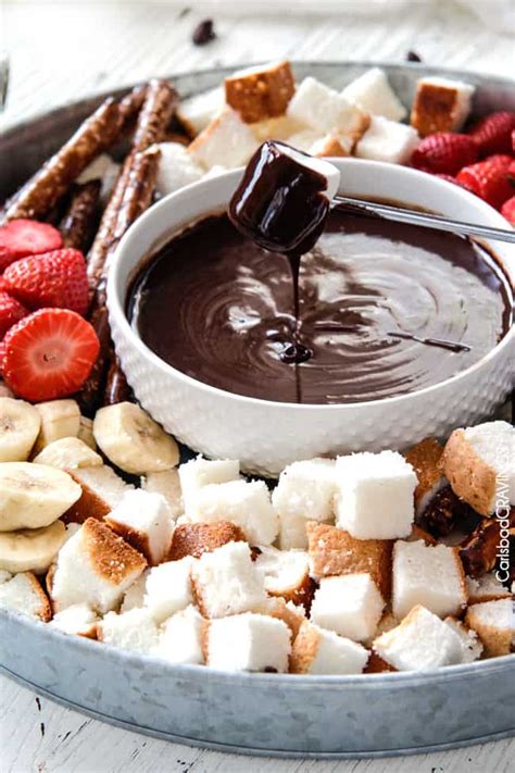 Meanwhile, break up or chop chocolate into small pieces chocolate fondue recipe