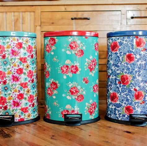 For starters, they're incredibly practical pioneer woman floral trash can