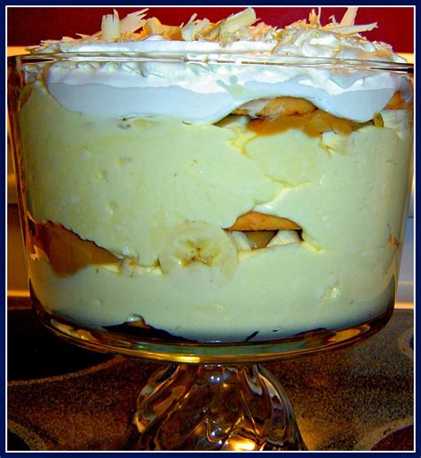 bananna pudding with condensed milk and cream cheese