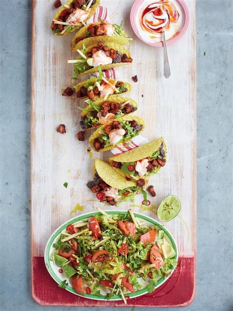 1 day ago, s1, ep1 jamie shows how to prepare in 15 minutes both asian fish, miso noodles and crunchy veg, and ultimate pork tacos, spicy black beans and avocado garden salad jamie oliver 15 minute meals pork tacos