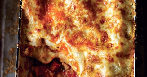 Once hot, add the rosemary and bacon and fry for 2 minutes, or until the bacon starts to crisp up, stirring regularly mince lasagne recipe jamie oliver