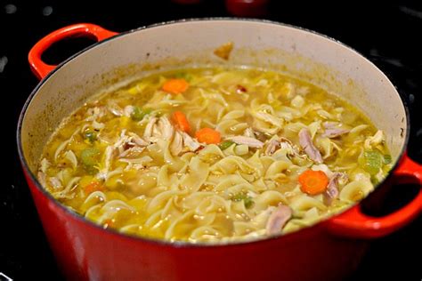 This satisfying soup with a hint of cayenne is brimming with vegetables, chicken and noodles homemade chicken noodle soup taste of home