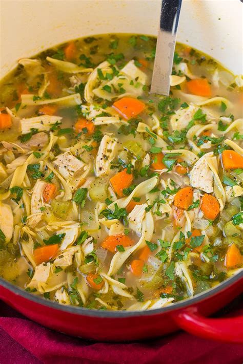 easy chicken noodle soup for two