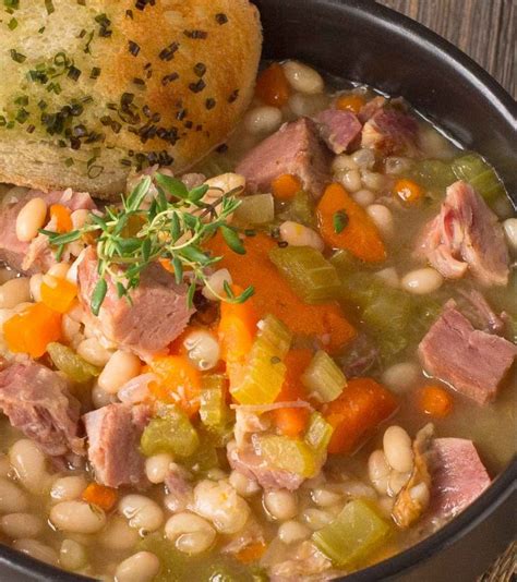 white bean and ham soup with canned beans