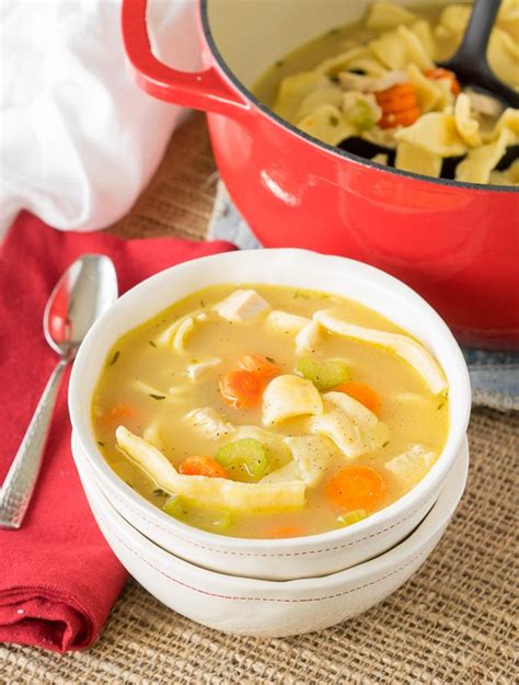 homemade chicken noodle soup recipe with egg noodles