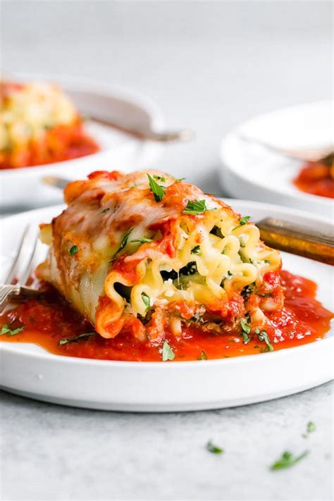 spinach lasagna roll-up